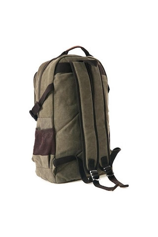 Ççs London 51573 Laptop Kanvas Sırt Çantası Haki