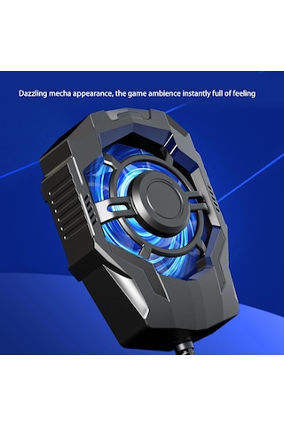 Gaming Cep Telefon Hava Soğutma Fanı 5500 Rpm Radyatör Soğutucu
