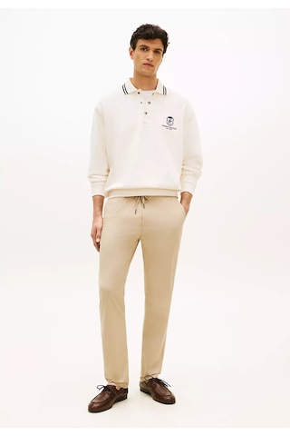 Tommy Hilfiger Erkek Normal Kalıp Pamuklu Beli Lastikli Düz Paça Chino Bej Pantolon Brown