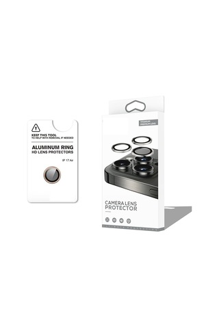 Apple Uyumlu iPhone 17 Air Cl-12 Premium Safir Parmak İzi Bırakmayan Anti-reflective Kamera Lens Koruyucu