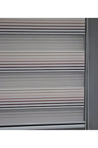 Pliseli Zebra Stor Perde 4500 Pudra Mor Mürdüm Ev Ofis Mutfak Çocuk Odası Salon Perdesi Pudra Mor 2