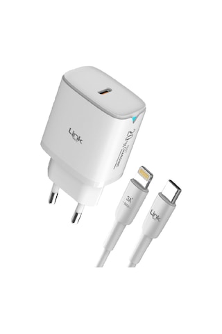 Linktech C308 20 W PD Type-c To Lightning Kablolu Şarj Aleti Set
