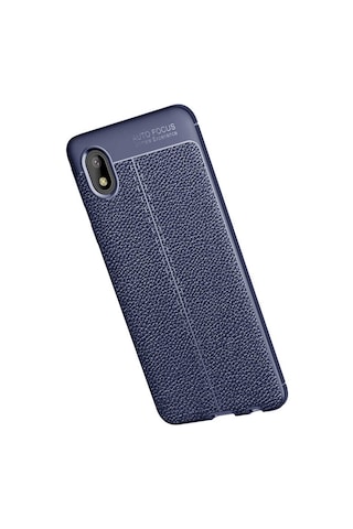 Galaxy A01 Core Kılıf Zore Niss Silikon Kapak Lacivert