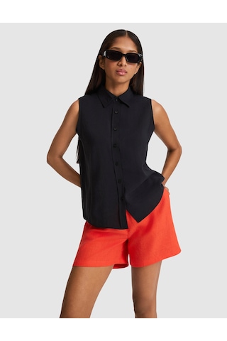 Pierre Cardin Kadın Siyah Gömlek Kısa Kollu 50328644-vr046