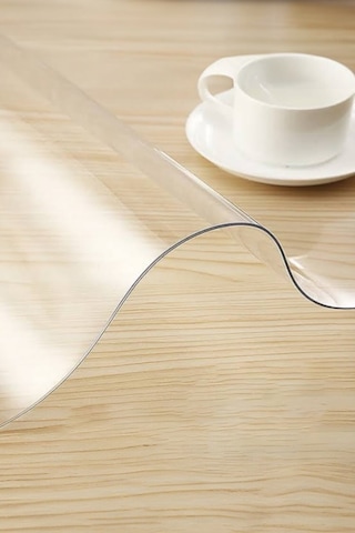 Şeffaf Masa Örtüsü,1.4 Mm Pvc Koruyucu Mat, Muşamba Naylon Yemek Masası Örtüsü
