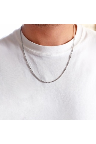 Çelik Zincir 316l Unisex Model 2 Mm Zn-292 Gri