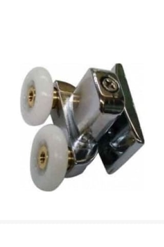 Kabinet Duşakabin Çift Delikli Teker 1 Adet Krom