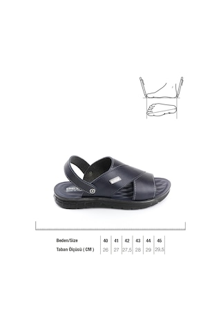 Gezer 12481 Yazlık Erkek Terlik Sandalet Lacivert