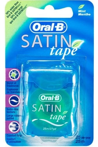 Oral-B Satin Tape Nane Aromalı Diş İpi 25 M x 2 Paket