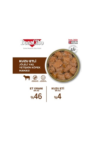 Jöleli Kuzu Etli Yaş Yetişkin Köpek Konserve Maması 400 Gr X 6 Adet