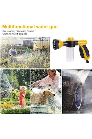 Symbee Yüksek Basınçlı Köpük Püskürtücü İle 3.5oz Sabun Dispanseri - Bahçe, Çim, Araba Yıkama Ve Ev Temizliği İçin Pratik Nozul