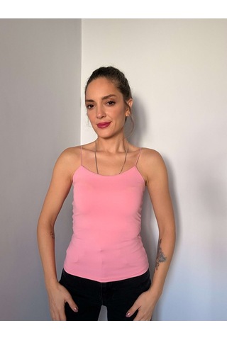Ali Butik Pembe İp Askılı Atlet Pembe