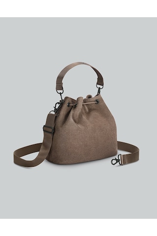 Gaston Luga Splash Bucket Crossbody Çanta - Kahverengi Kaherengi