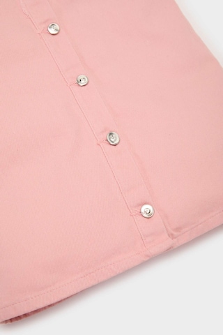 DeFacto Kız Bebek Kısa Kollu Jean Elbise E0454A525SMPN444 Pembe