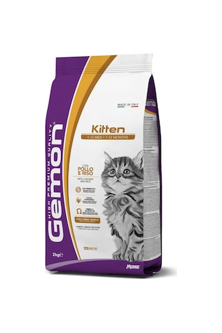 Gemon Kitten Tavuklu Pirinçli Yavru Kedi Maması 2 Kg Gemon Kitten Tavuklu Pirinçli Yavru Kedi Maması 2 Kg