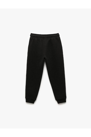 Koton Cepli Beli Bağcıklı Basic Jogger Siyah Erkek Çocuk Eşofman Altı 6wkb40075tk Siyah