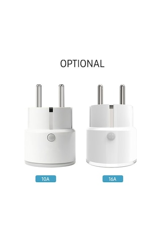 Ulzyvf Akıllı Wi-fi Fişi, Uzaktan Kumanda, Ses Kontrol, Zamanlayıcı, 10a 2000w Beyaz Duvara Monte Priz