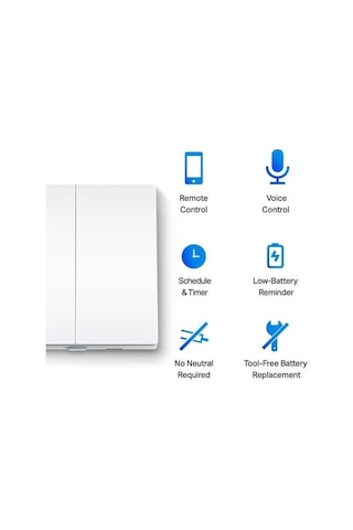 Tapo S220 Akıllı Işık Anahtarı, 2-Düğme 1-Yol