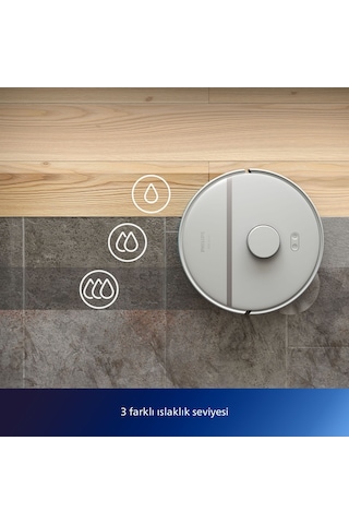 Philips Homerun 3000 Serisi Aqua XU3000/02 Akıllı Robot Süpürge Beyaz (Teşhir)