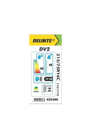 Delinte 215/75 R16C 113/111S DV2 Yaz Lastiği 2026