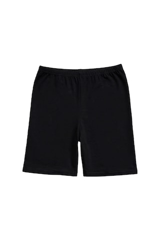 Erdenay Tekstil 6'lı Kadın Uzun Boxer Şort - Kısa Tayt - Siyah