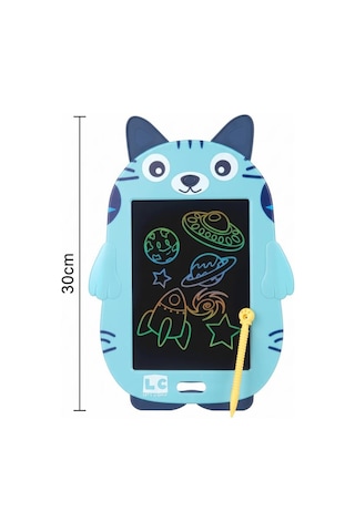 8.5 İnç Sevimli Kedi Figürlü Renkli Lcd Dijital Çizim Ve Yazı Tableti - Eğitici Grafik Yazı Tahtası