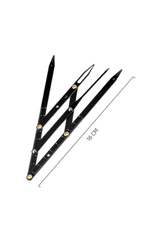 Sones Kaş Cetveli Üç Noktalı Konumlandırma Denge Kaş Kartı Gümüş