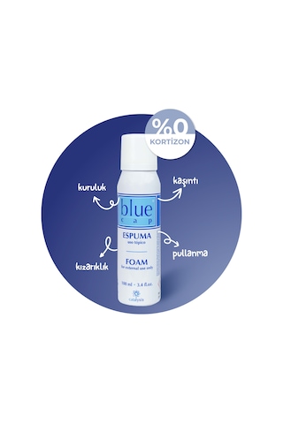 Blue Cap Kuru Cilter İçin Kortizonsuz Nemlendirici Köpük Krem 100 ML