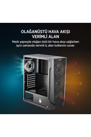 James Donkey Helix H800 R5-5500 16 GB 1 TB SSD 8 GB RX7600 Free Dos Masaüstü Oyuncu Bilgisayarı