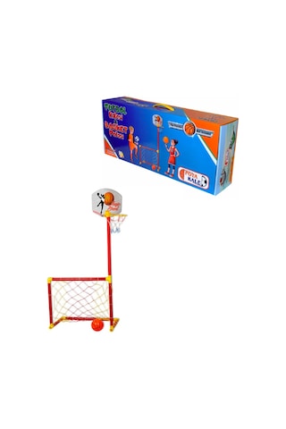 Futbol Kalesi ve Basket Potası Portatif 2'si Bir Arada