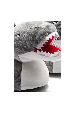 Twigy Ee0565 Tw Tıreks Çocuk Hayvanlı Panduf Gri 31-38 Gri