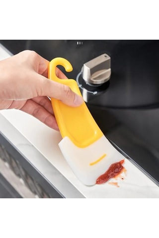 Konesam 5'li Silikon Yemek Kıvırıcı Seti - Isı Dayanıklı, Tencereyi Korumak, Yemek Artıklarını Hızlı Temizler Sarı