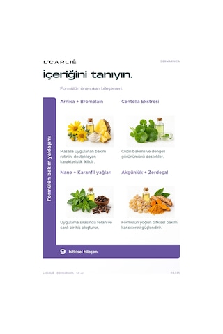 L'carlıe Dermarnica Arnika Özlü Bitkisel Bakım Kremi 50 Ml