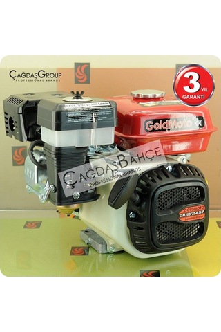 Goldmoto Gm200F20 Benzinli Motor 6.5 Hp Krank Mili Frezeli