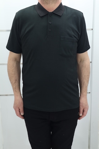 Becces Dmctekstil Erkek 002 Çizgili Klasik Kesim Rahat Kalıp Tek Cepli Polo Yaka T-shirt Haki