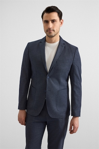 Süvari Lacivert Slim Mono Yaka Düz Torba Cep 6 Drop Takım Elbise Tk1006900386-m09 Lacivert