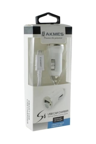 Akmes Oto Çakmak ve Micro Usb Kablo Araç Şarj Cihazı A-900