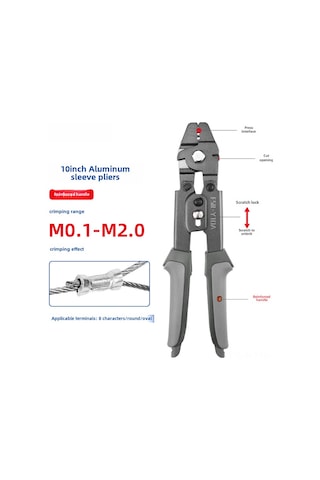 Kosona Deniz Balıkçılığı İçin 8-şekilli Alüminyum Klemeli Teli Kesme Ve Presleme Pensi - Fsh-y10a Pvc Kolluk