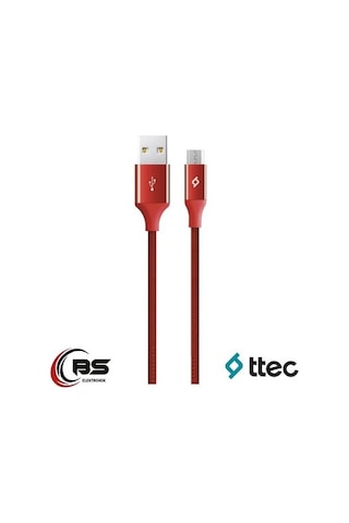 Ttec Micro Usb Şarj Kablosu Hızlı Şarz Destekli 1.2 Metre