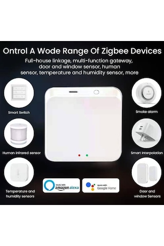 Tuya Zigbee Wifi Bt Mesh Hub Akıllı Çok Modlu Ağ Geçidi Tuya Smart Life Uygulaması Ses Kontrolü İle Çalışır