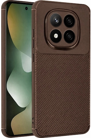 Xiaomi Redmi Note 15 Pro 4g Auto Focus Karbon Kapak - Kahverengi