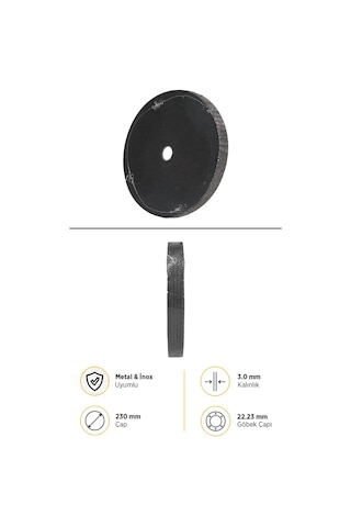 Rdm23030 Metal-inox Kesici Disk 230 X 3.0 X 22 Mm - 5 Adet