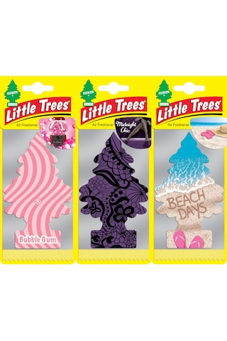 Car Freshner Asma Koku 3'lü Sakız-gece-plaj Karışık Set
