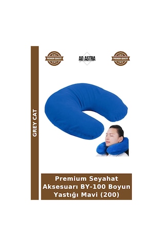 Premium Seyahat Aksesuarı By-100 Boyun Yastığı Mavi 200