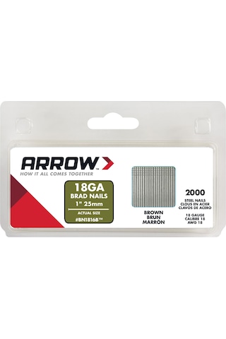 Arrow Bn1816 25 MM  2000 Adet Profesyonel Kesik Başlı  Çivi