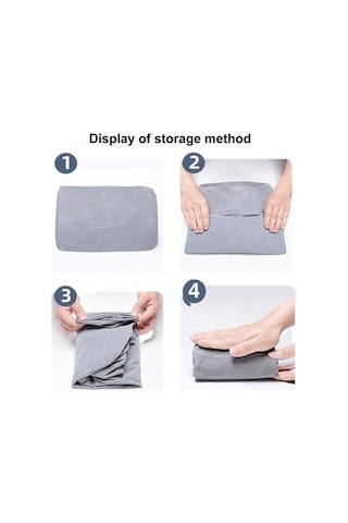 Pazly Şişirilebilir Uçak Ayak Dayanağı - Yükseklik Ayarlanabilir, Aşınmaya Dayanıklı, Süper Yumuşak, Seyahat İçin Genişletici Mavi