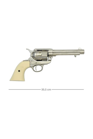 Denix Dekoratif Fildişi Arabulucu Tabanca 5½" 30,5 Cm , Amerika 1873 Peacemaker Revolver