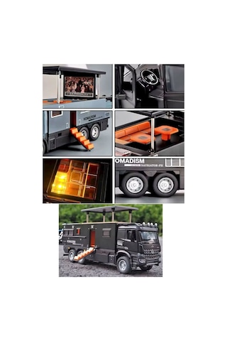 95620 Sesli Ve Işıklı Çek Bırak Motorlu Oyuncak Model Karavan