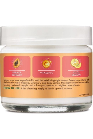 Shea Moisture Papaya & C Vitamini Aydınlatıcı Gece Kremi 57GR