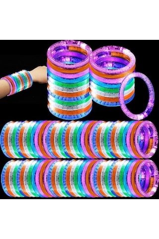 Led Işıklı Pilli Bileklik Çok Renkli
